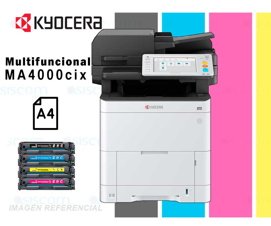 Impresora MULTIF Kyocera MA4000cix Color A4 42ppm USB|LAN