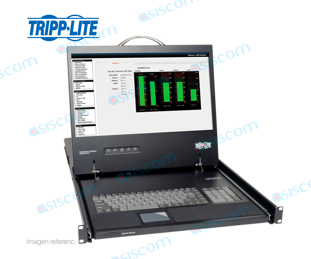 CONSOLA KVM TRIPP-LITE ( B021-000-19 ) 19" - 1366X768 - 1 PUERTO - 1U - 100V - 240VAC