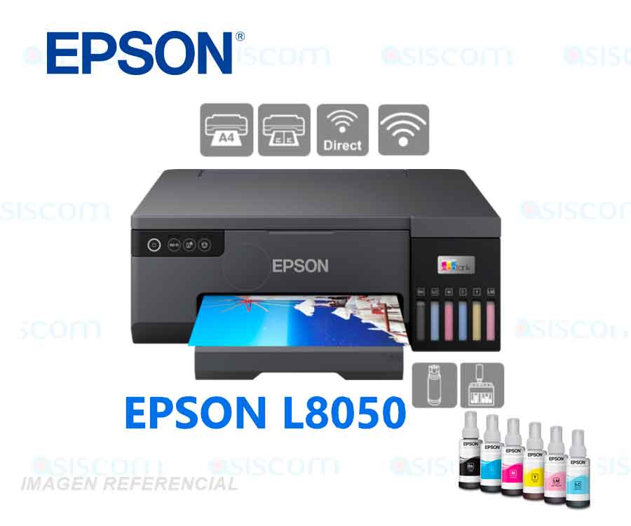 Impresora Epson L8050 Ecotank Fotográfica 6 Colores 9570