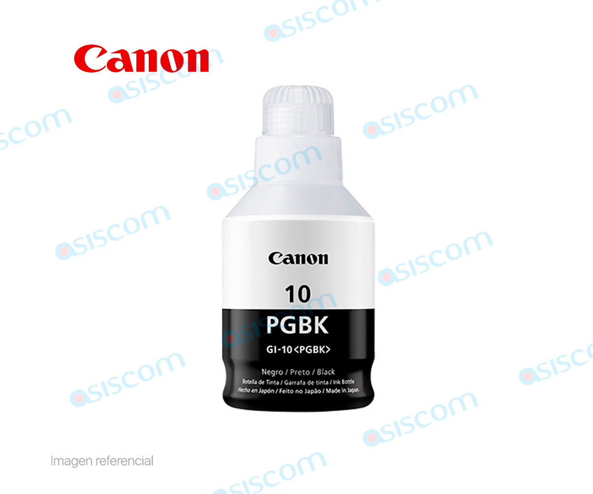 TINTA CANON PIXMA GI-10BK NEGRO ( 3382C001AB ) G5010 / G5011 / G6010 +