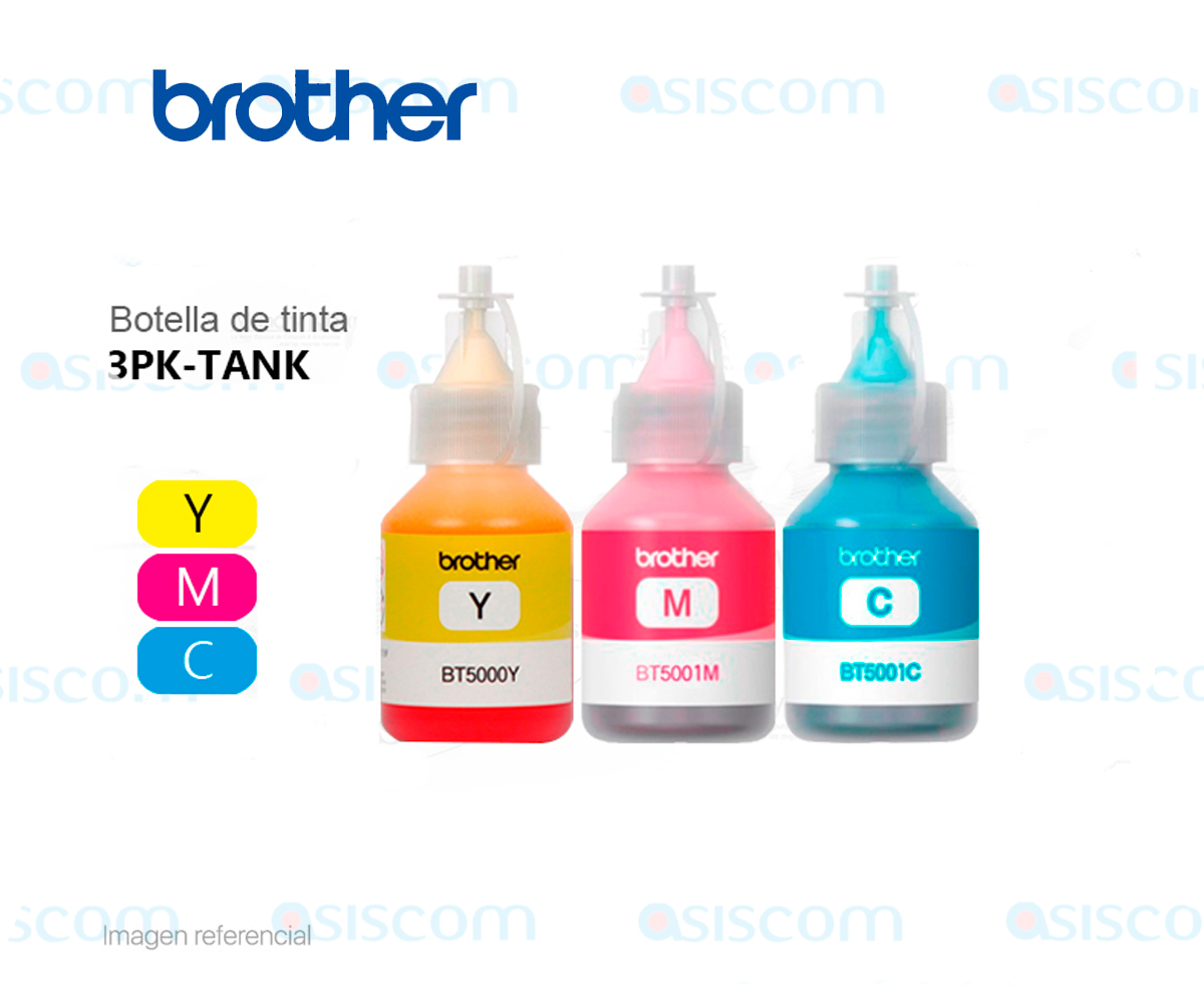 Botella de Tinta BROTHER 3PK-TANK TRIPACK COLOR