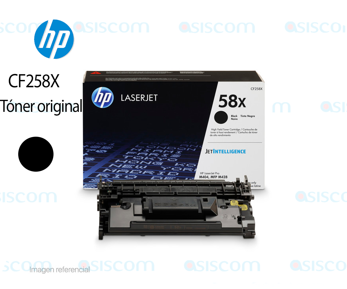 Cartucho de Toner HP 58X CF258X Black 10000Pg