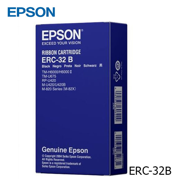 CINTA EPSON ERC-32B TM-675, 6000 BLACK