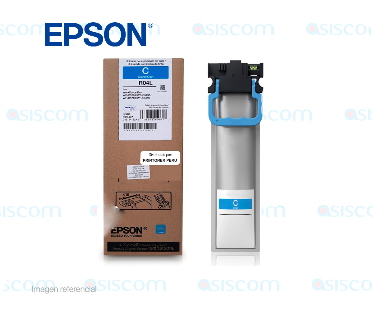 Bolsa de Tinta EPSON T941220 Cian R04L 5000pgn