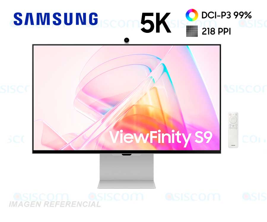 Monitor Samsung ViewFinity S9 de 27" 5K HDR con camara web WiFi