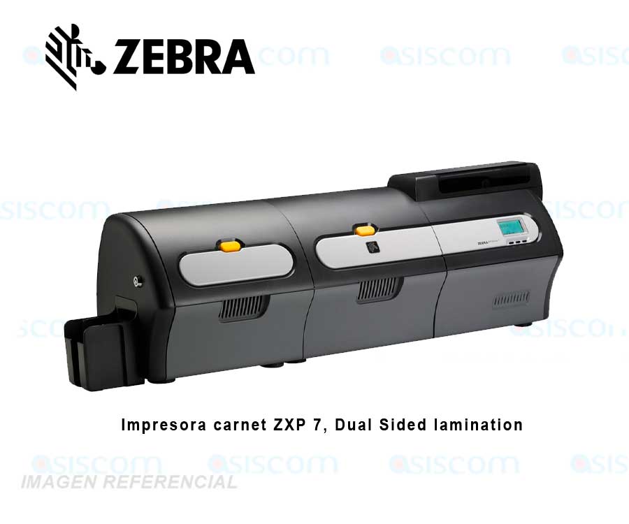 Impresora De Credenciales Zebra Zxp Ser7 Z74 Laminacion Dual Usbethernet 7828