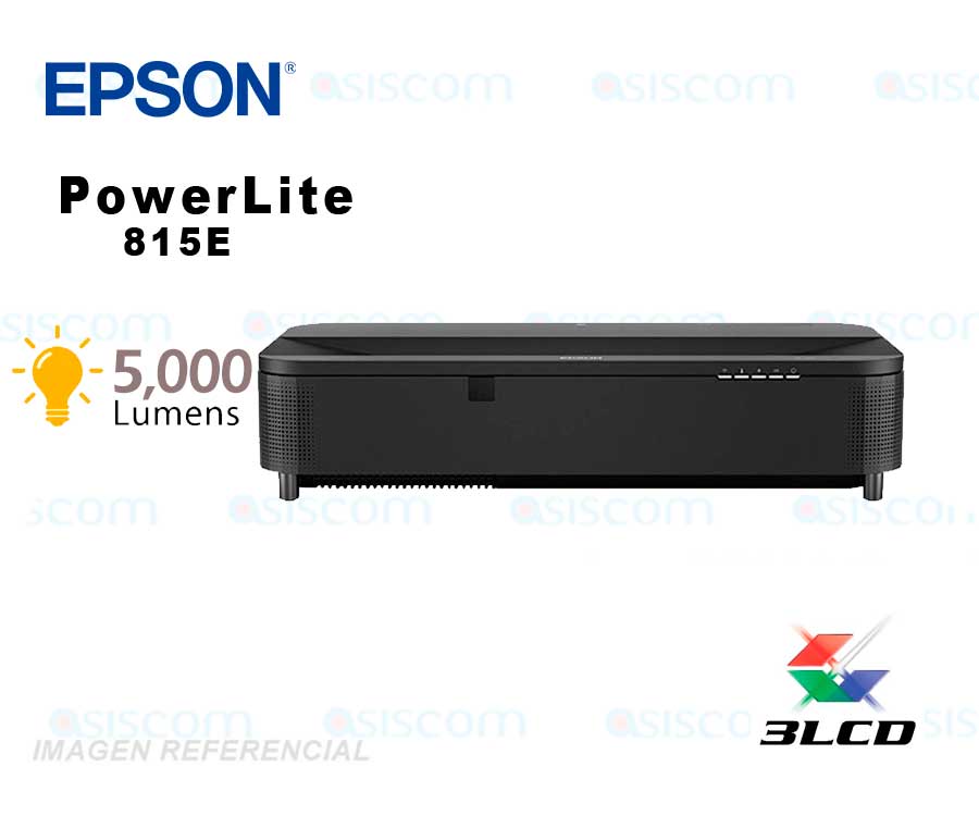 Proyector Laser 4K PowerLite 815E 5000 Lumenes corto alcance