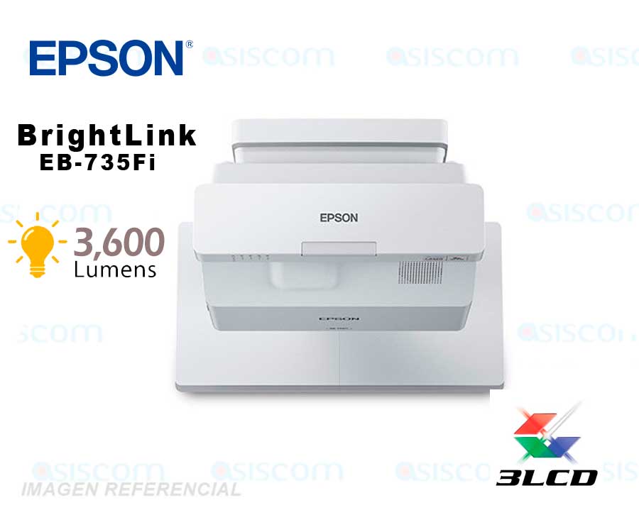 Proyector Laser BrightLink EB-735Fi Epson Interactivo 3600 Lumenes Wifi