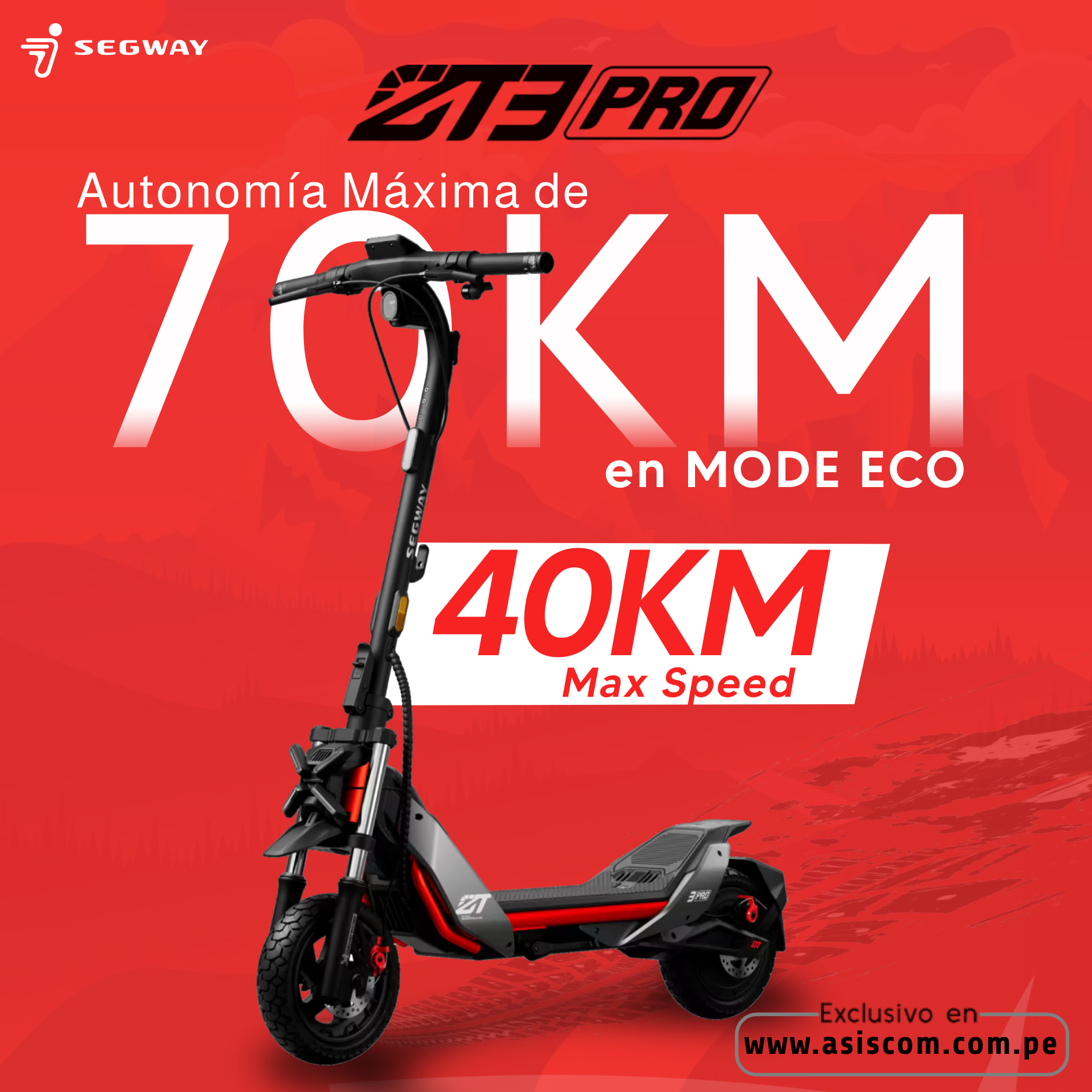 Patinete eléctrico Segway ZT3 Pro