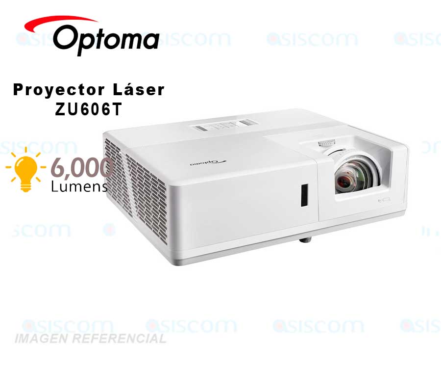 Optoma Proyector Laser ZU606T-W WUXGA 4K 6000lumenes HDMI|VGA